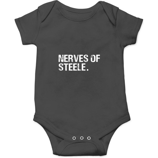 Vintagess Nerves Of Steele Typography Essential Onesies-image