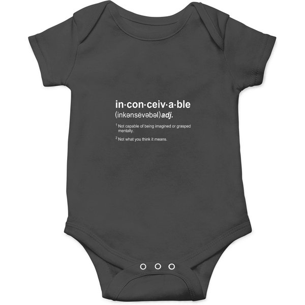 The Princess Bride Inconceivable Definition Onesies-image