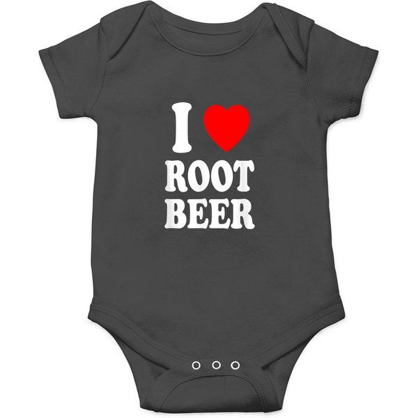 I Heart (Love) Root Beer Favorite Soda Soft Drin Onesies-image