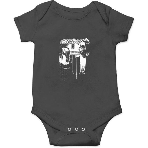 Dystopia Crust Punk Band American Gothic Onesies-image