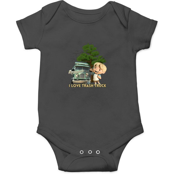 Trash Truck I Love Trash Truck Onesies-image