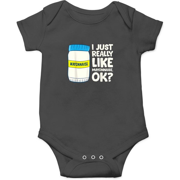 I Just Really Like Mayonnaise I Love Mayonnaise T-Shirt Onesies-image
