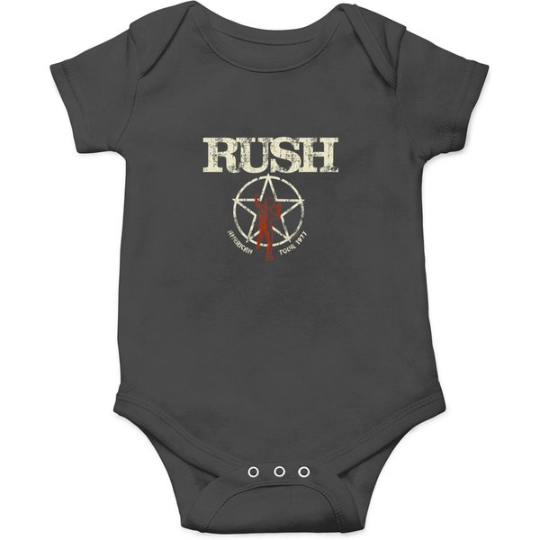 Rush American Tour 1977 Rock Music Band Onesies-image
