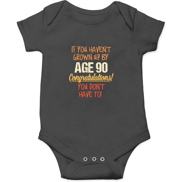 Funny 90Th Birthday Gift Design 90 Years Old Onesies-image