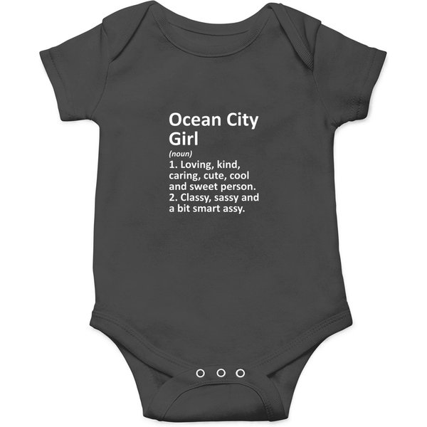 Ocean City Girl Md Maryland Funny City Home Roots Onesies-image