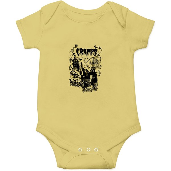 Vintage 80s The Cramps Punk Rock Psychobilly Tour Concert Onesies