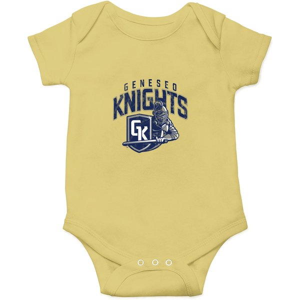 Suny Geneseo Knights Distressed Logo Pullover Onesies-image