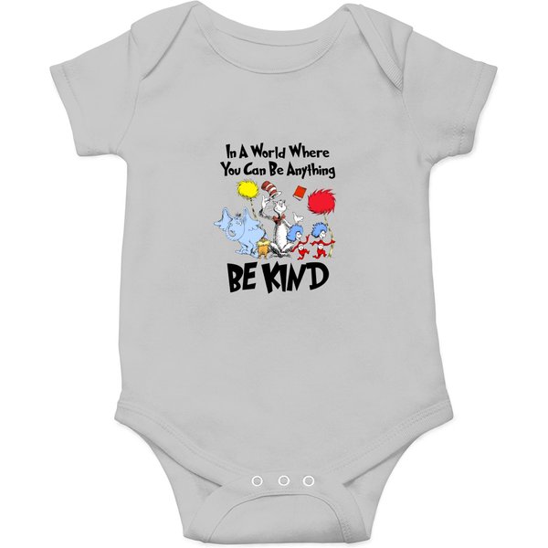 Dr Seuss Onesies, Dr Seuss In A World You Can Be Anything Onesies-image