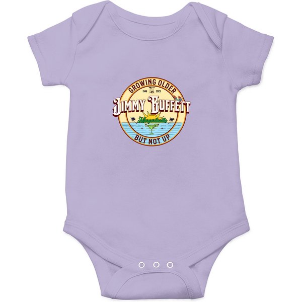 Jimmy Buffett Onesies, Growing Older But Not Up, Jimmy 1946-2023-image