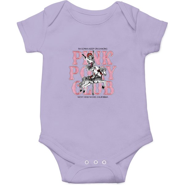 Chappell Roan Pink Pony Club Short Sleeve Sand Onesies-image