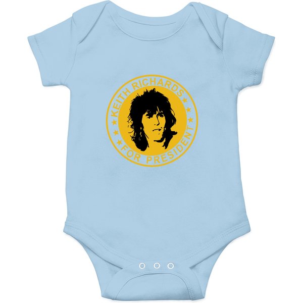 Keith Richards For President Onesies Keith Richards Onesies