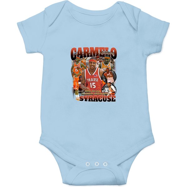 Vintage 90s Graphic Carmelo Anthony Syracuse Onesies, Carmelo Anthony Onesies