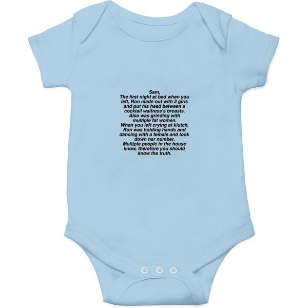 Snooki And Jwow’s Letter To Sam Onesies
