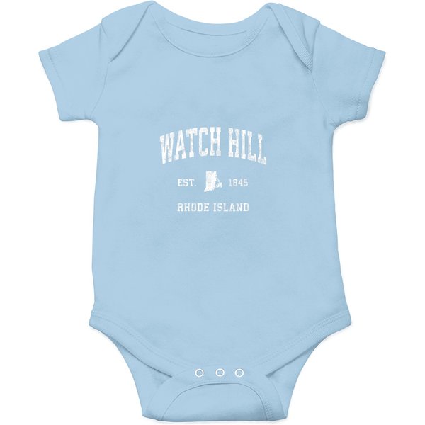 Watch Hill Rhode Island Ri Vintage Athletic Sports Design T Onesies