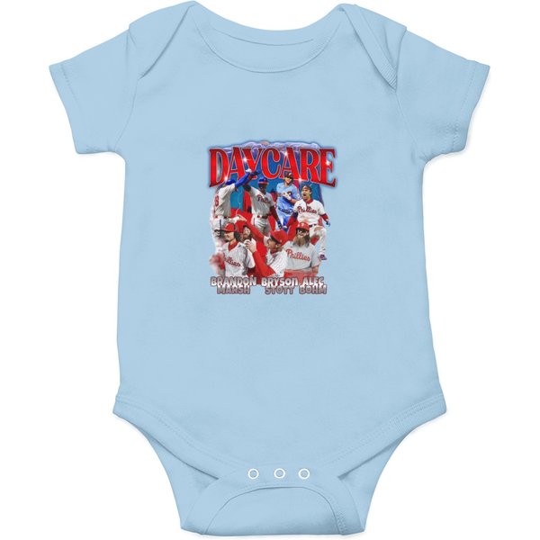 Daycare Baseball Bryson Stott Alec Bohm Brandon Marsh Vintage 90S Onesies-image