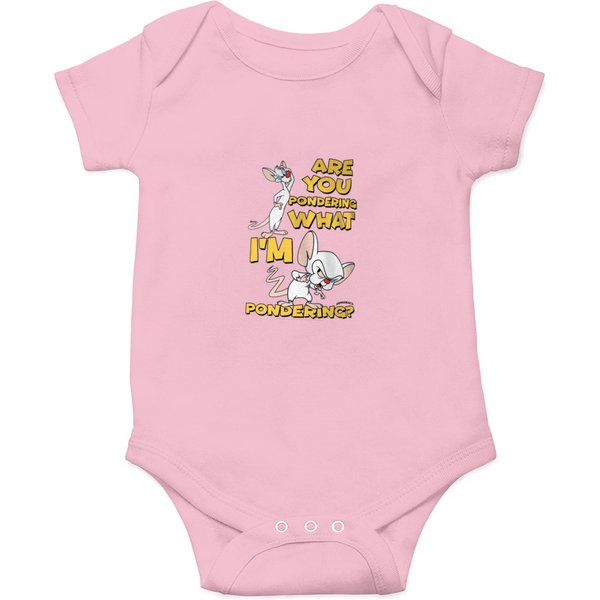 Pinky And The Brain Pondering Onesies-image
