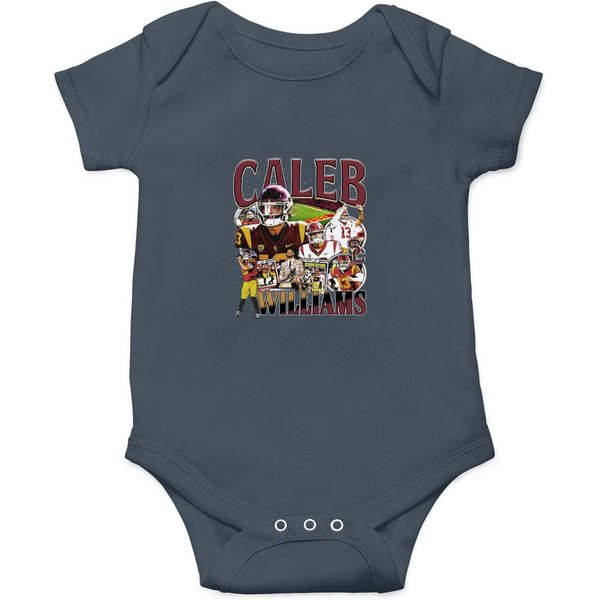 Vintage 90s Graphic Style Caleb Williams Onesies Football Onesies