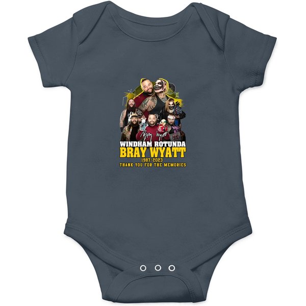 Windham Rotunda Bray Wyatt 1987-2023 Signature Thank You Onesies,