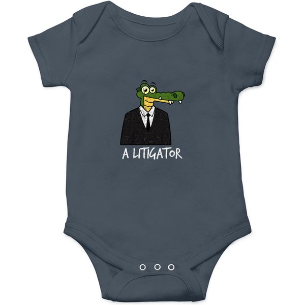 A Litigator Alligator Lawyer Attorney Law Distress Onesies
