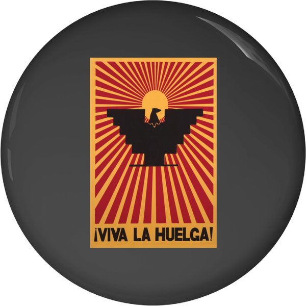 Viva La Huelga Rare 1960S Cesar Chavez United Farm Workers Huelga Bird Pin Buttons-image