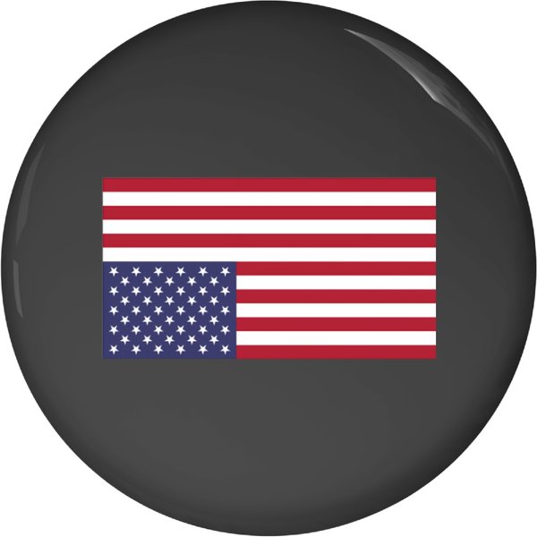 Upside Down American Flag Distress Signal Pin Buttons-image
