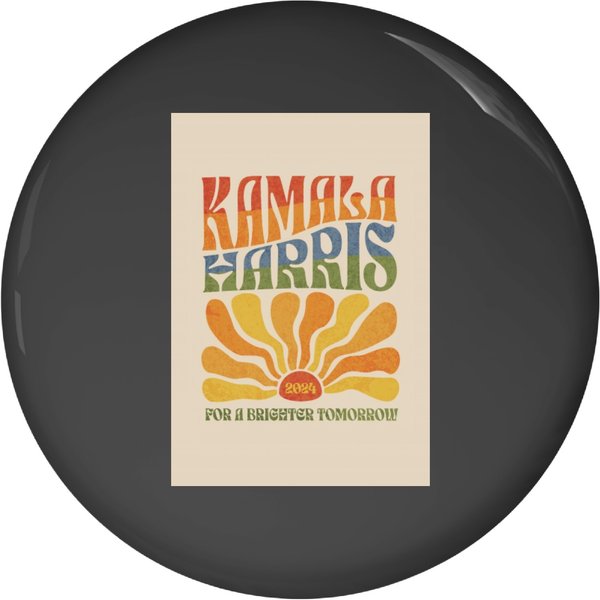 Kamala Harris 2024 Garden Flag Vintage Boho Garden Flag Pin Buttons-image