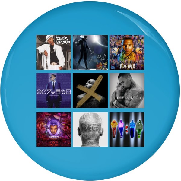 Chris Brown 11 11 Tour 2024 Pin Buttons, Chris Brown Pin Buttons-image