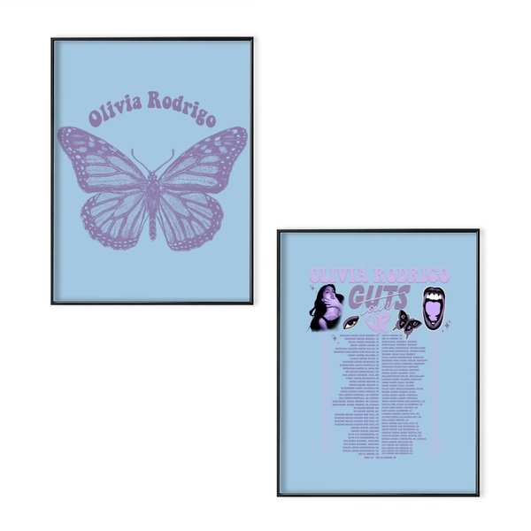 Olivia Rodrigo Guts Tour 2024 Poster Set-image