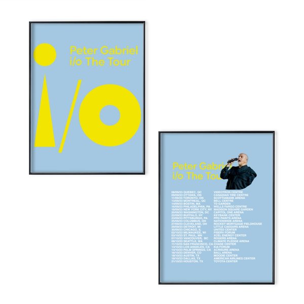 Peter Gabriel I/O Tour 2023 Poster Set-image