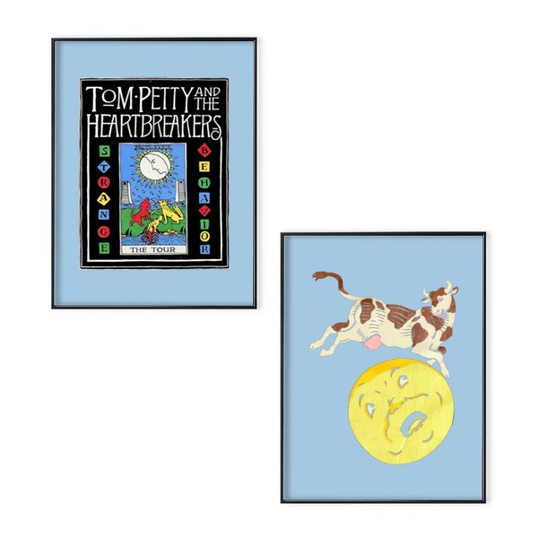 Vintage Tom Petty Strange Behavior Tour 1990 Poster Set-image