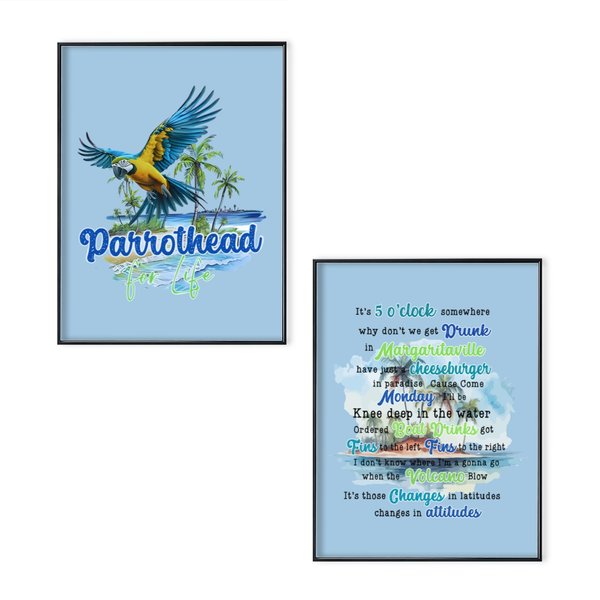 Jimmy Buffett Memorial Poster Set, Jimmy Buffett Fan Gift-image
