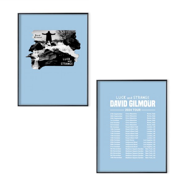 Luck And Strange David Gilmour Tour 2024 Poster Set-image