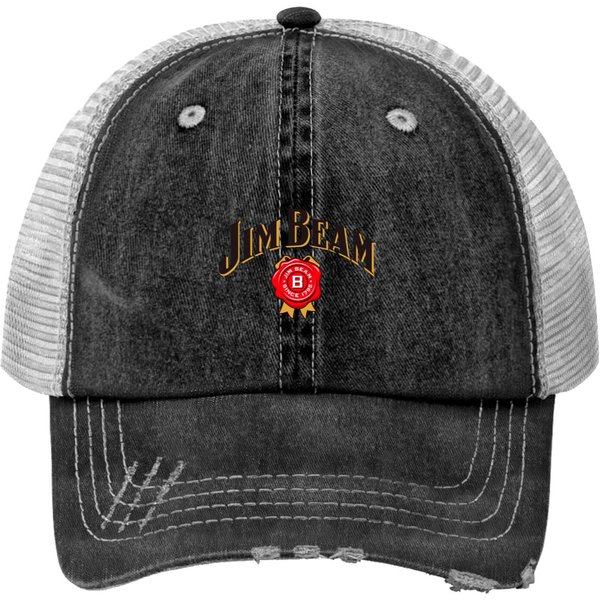 Jim Beam-Logo Print Trucker Hats-image