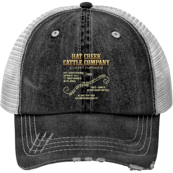 Hat Creek Cattle Company Sign Print Trucker Hats-image