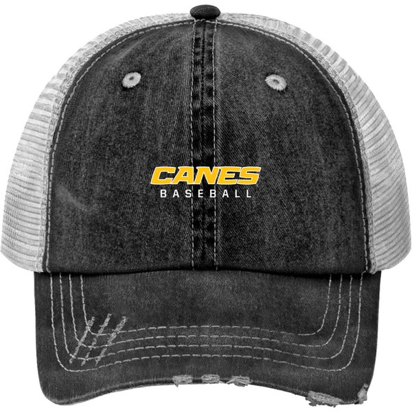 Canes Baseball Sports Print Trucker Hats-image