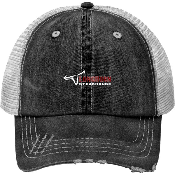 Longhorn New York Steakhouse Restaurant Food Logo Cool Print Trucker Hats-image