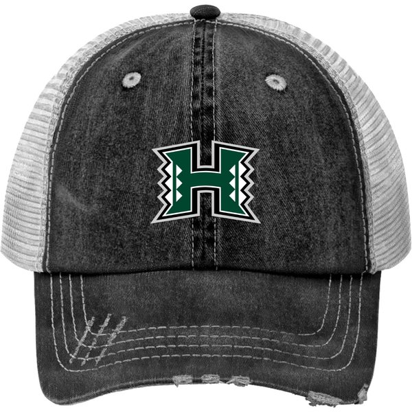 Hawaii Warriors Logo Print Trucker Hats-image