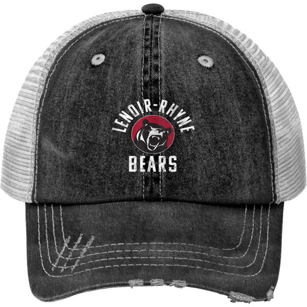Lenoir-Rhyne University Bears Large Print Trucker Hats-image