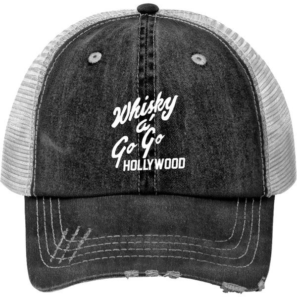 Whiskey A Go Go Vintage Hollywood Print Trucker Hat-image