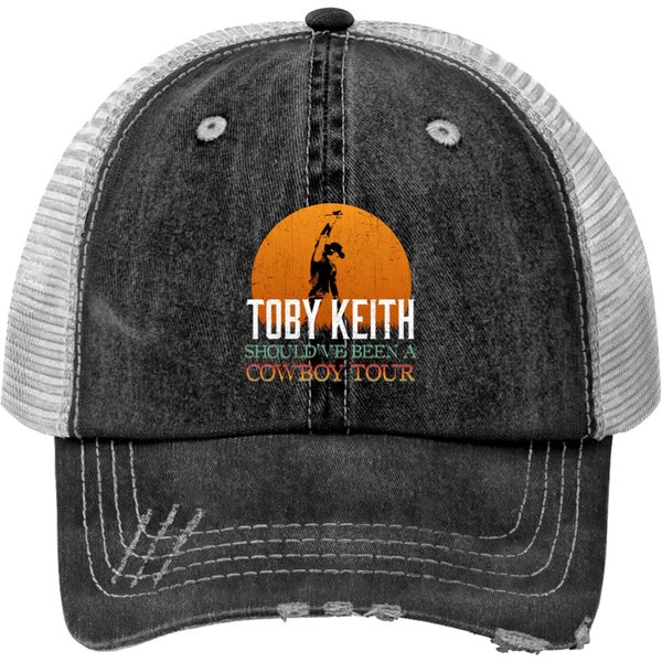 Toby Keith Print Trucker Hats-image