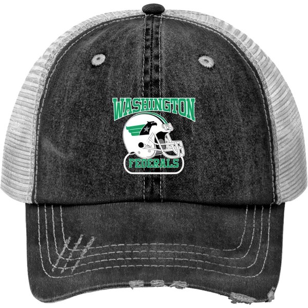 Washington Federals Helmet - Usfl - Print Trucker Hats-image