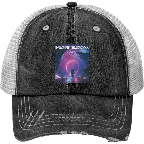 Imagine Dragons Classic Kids Print Trucker Hats-image