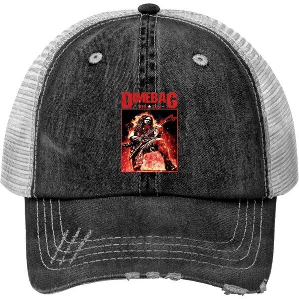Vintage Dimebag Darrell Guitarist 1966-2004 The Memories Print Trucker Hats-image