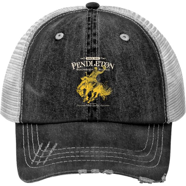 Pendleton Oregon Rodeo Print Trucker Hats-image