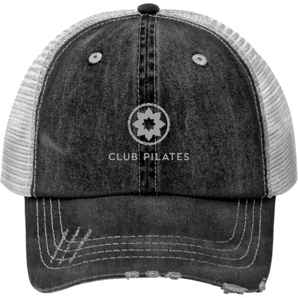Club Pilates Distressed Grey Logo51 Print Trucker Hats-image