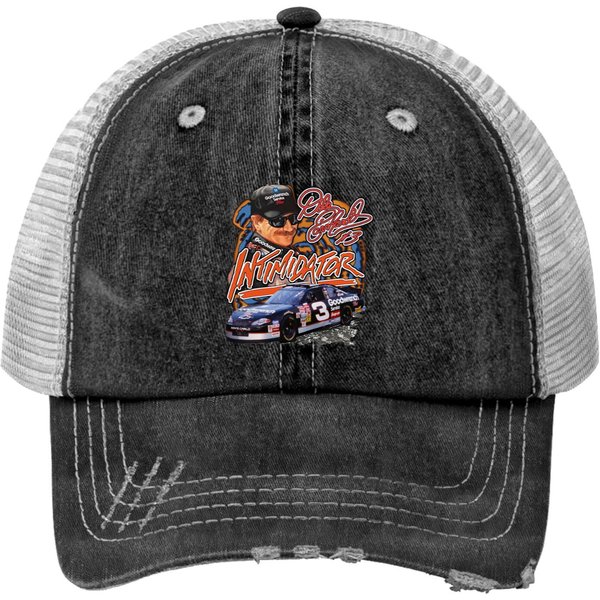 Dale Earnhardt Print Trucker Hats, Vintage Dale Earnhardt Print Trucker Hats-image