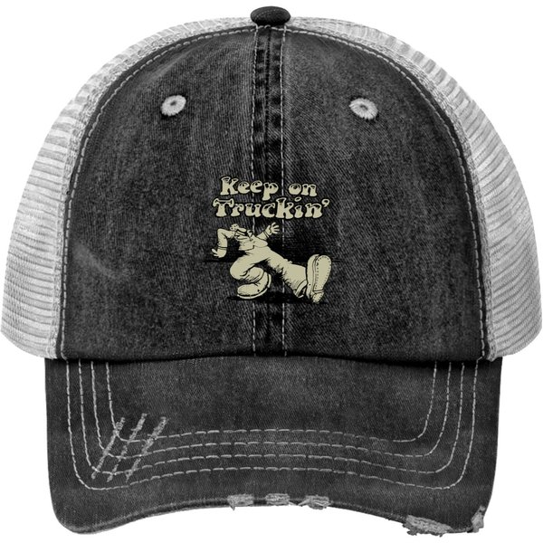 Keep On Truckin' 1968 Vintage Print Trucker Hats-image