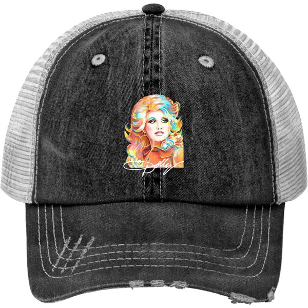 Dolly Parton Print Trucker Hat - I Beg Your Parton Apparel-image