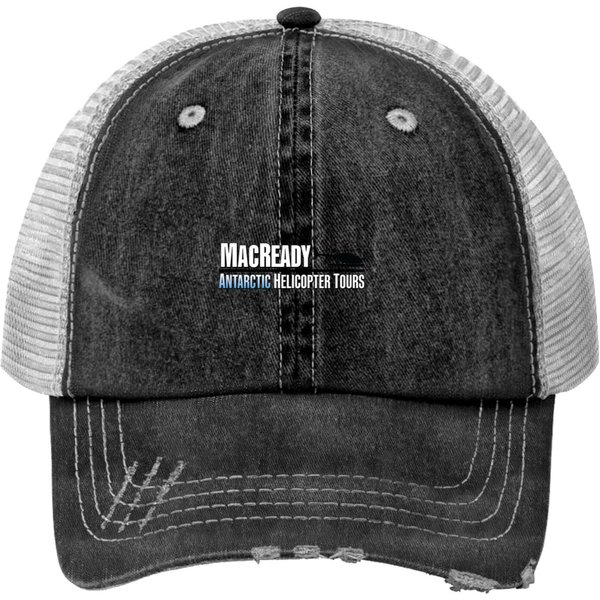 Macready Antarctic Helicopter Tours - The Thing - Print Trucker Hats-image