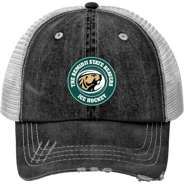 The Bemidji State Beavers Are The Ice Hockey Teams Print Trucker Hats-image